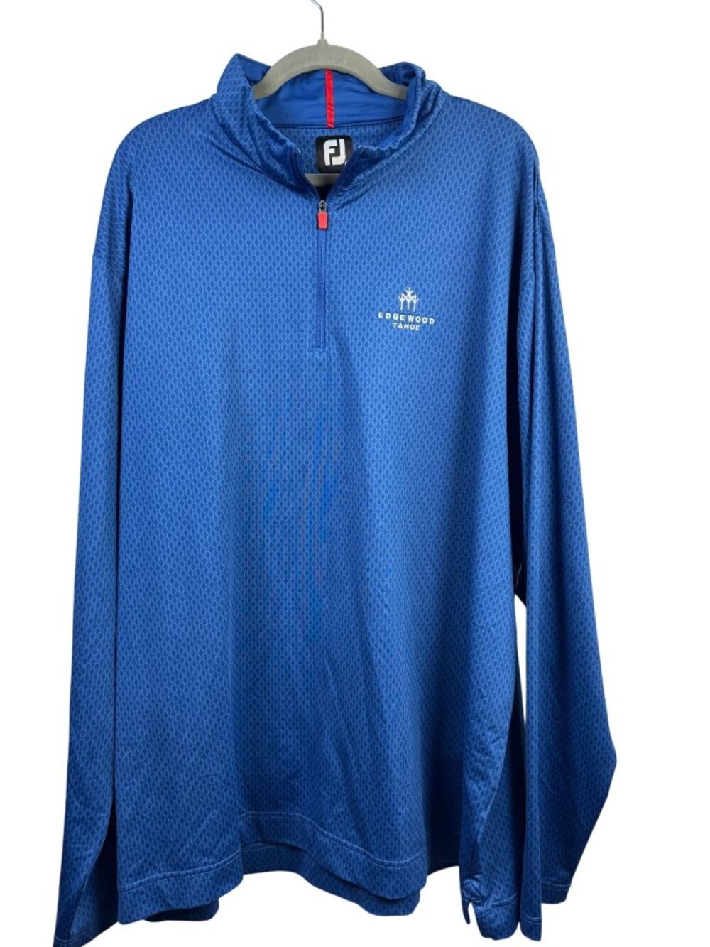 FootJoy Edgewood Tahoe Blue 1/4 Zip Pullover 2XL Mens Golf Jacket Performance